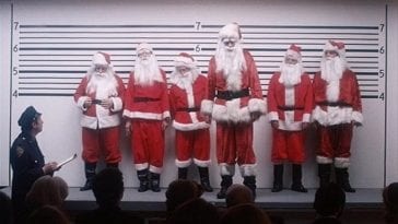 The lineup from 1980's Christmas Evil.