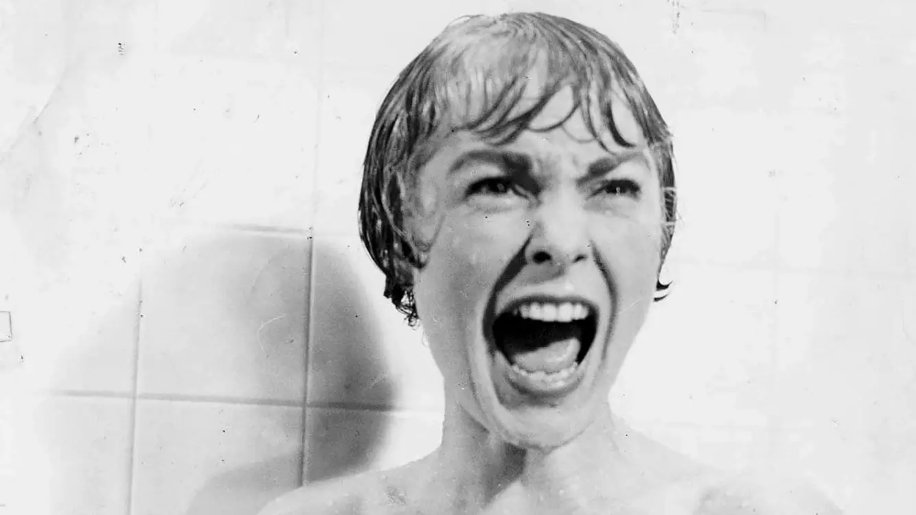 Janet Leigh in the famous shower scene from Psycho