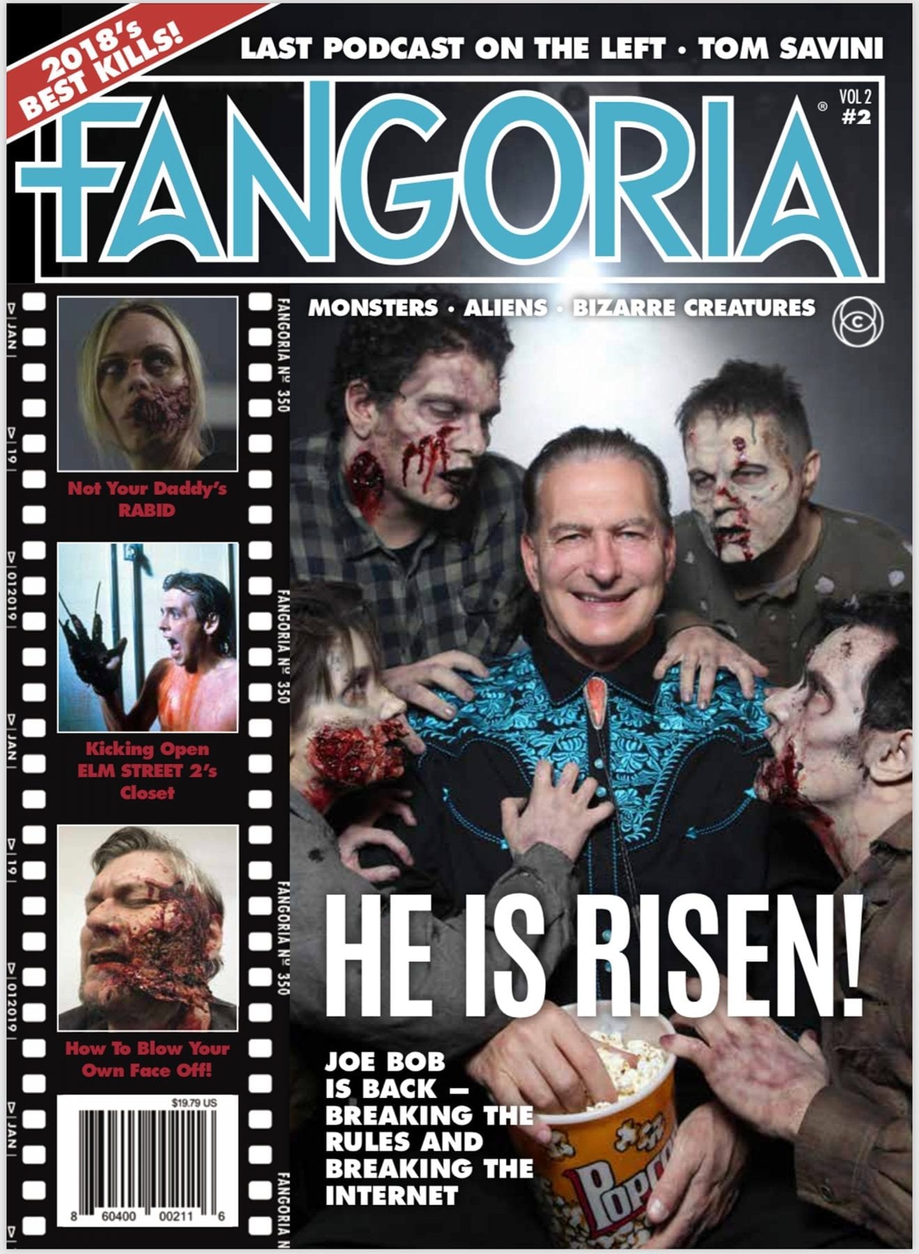 Joe Bob Briggs on the cover of Fangoria