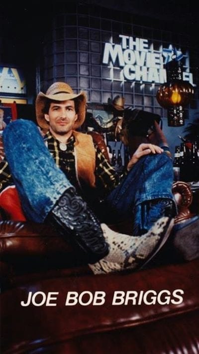 Joe Bob Brigs in early days of Drive-In Theater show.
