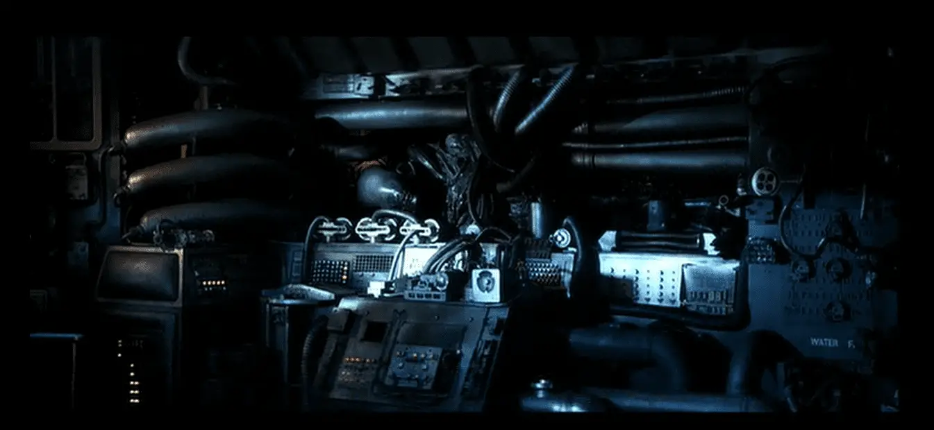 The alien has gotten onto Ripley's escape pod at the end of Alien