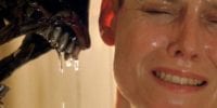 Ellen Ripley (Sigourney Weaver) comes face to face with a xenomorph in Alien 3.