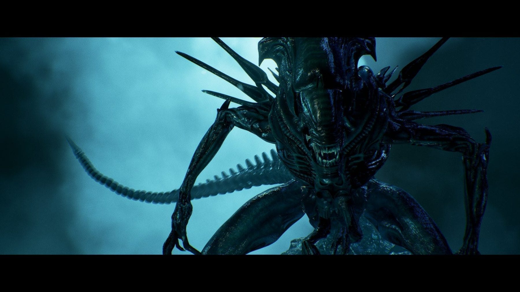 The xenomorph queen looks menacing in Aliens