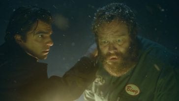 Charlie Manx (Zachary Quinto) talks to Bing Partridge (Olafur Darri Olafsson) in NOS4A2 Episode 2 at the Graveyard of What Might Be