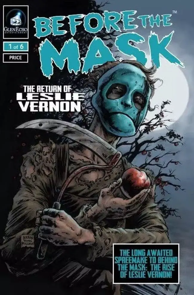 Cover art from Issue #1 of Before the Mask: The Return of Leslie Vernon comic book
