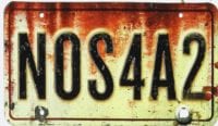 A car number plate that reads NOS4A2