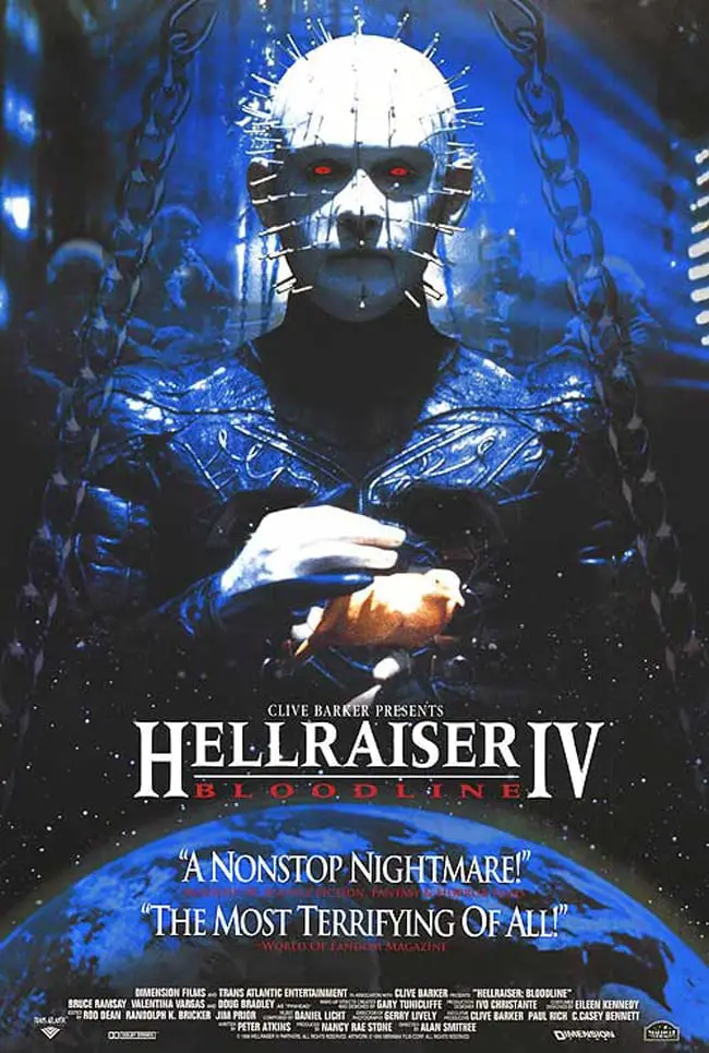 Movie poster for Hellraiser IV