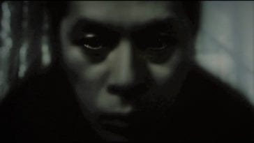 Closeup of a ghostly man in Pulse
