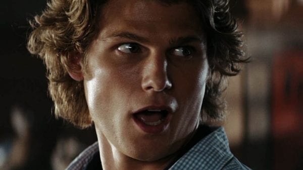 A close-up shot of Travis van Winkle in Friday the 13th