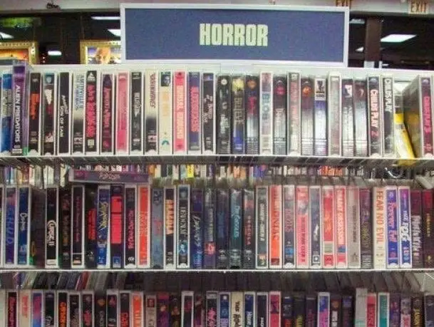Blockbuster's horror section