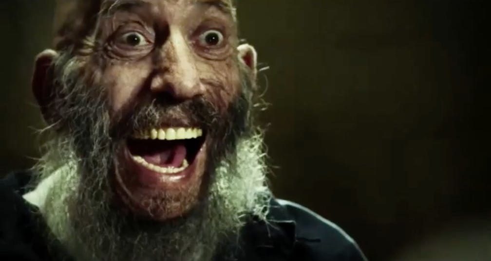Sid Haig menacingly laughing in 3 From Hell