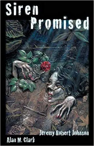The cover of Siren Promised, showing a mostly buried corpse holding a rose