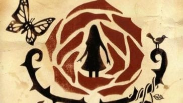 silhouette of girl within rose artwork for Rule of Rose