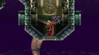 Vampire Alucard and his winged Demon familiar find themselves on the ceiling as the castle has inverted itself