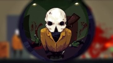 The Reaper stares through a keyhole with a fish bowl view