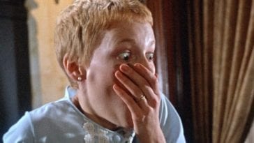 Rosemary in shock at seeing her baby