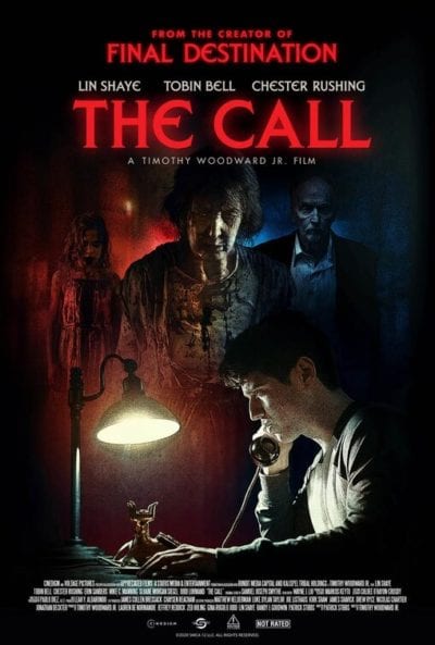 Striking film poster for The Call. How long could you stay on the phone?