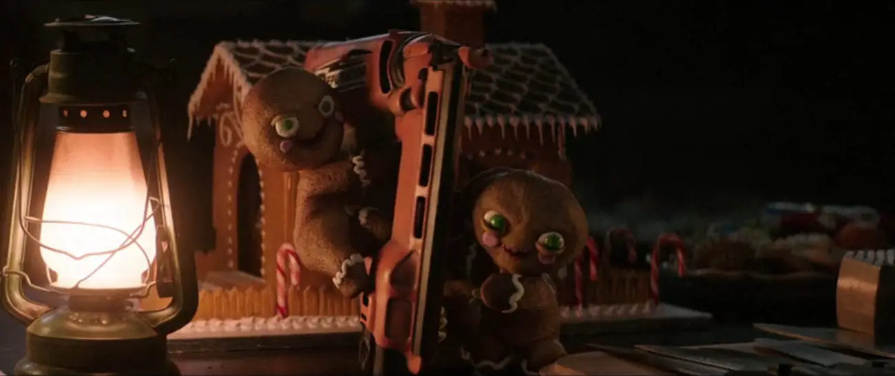 Krampus Gingerbread Cookies Nail Gun