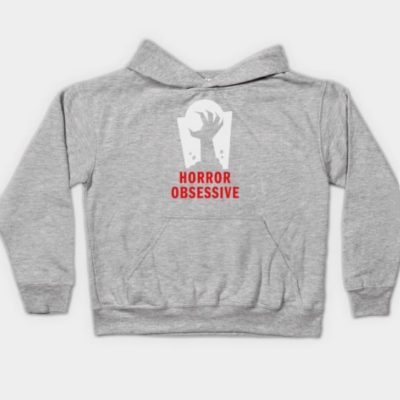 kid-sized hoodie with Horror Obsessive logo