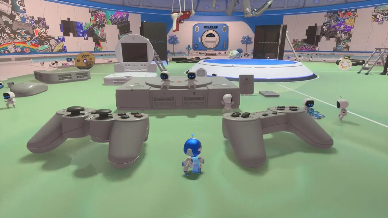 A Playstation themed environment in Astro's Playroom