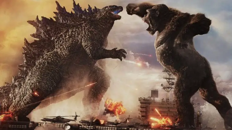 Kong punching Godzilla