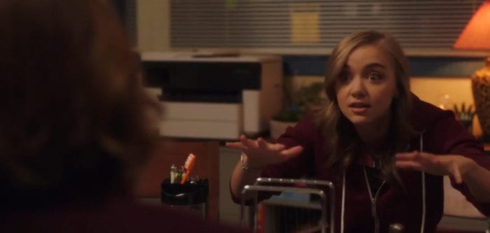 Lola Pierce (Maddie Nichols) tells an exciting, winding story, from the TV show, "Creepshow."