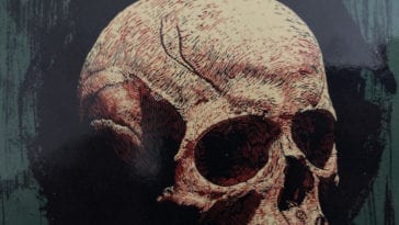 Cover for Succulent Prey features a close up of a human skull
