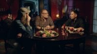 Eli Roth, Greg Nicotero, and Rob Zombie sitting around and talking