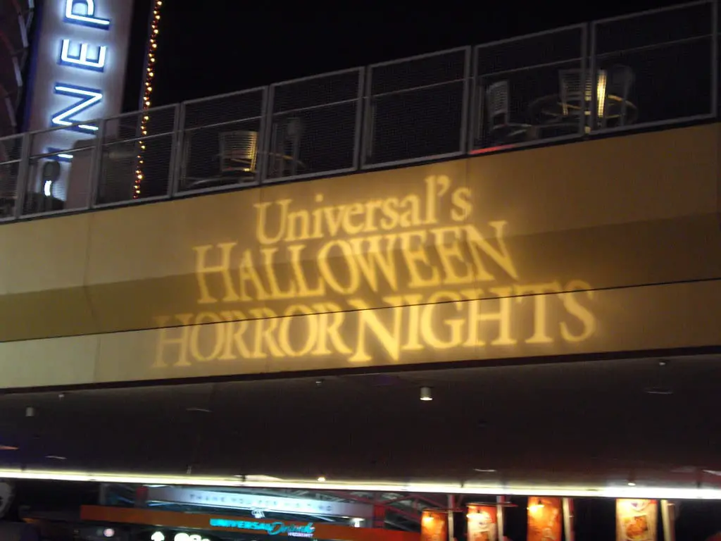 Universal's Halloween Horror Nights banner