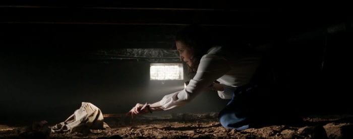 VERA FARMIGA as Lorraine Warren and in New Line Cinema’s horror film “THE CONJURING: THE DEVIL MADE ME DO IT,” a Warner Bros. Pictures release.