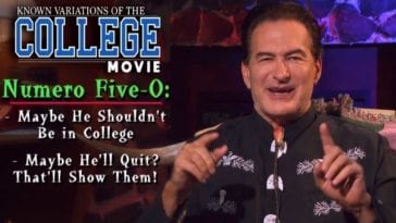 Joe Bob listing College Movie film types