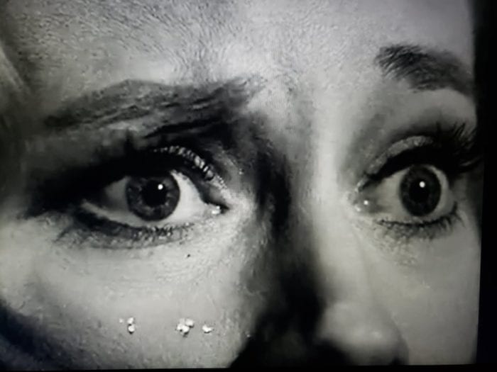 Closeup of Mary Henry's frightened eyes