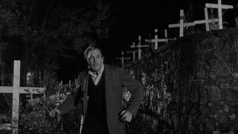 Vincent Price in the Last Man on Earth, an adaptation of Richard Matheson's I Am Legend