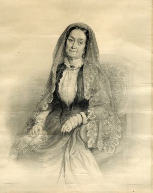 Etched portrait of Eliza Jumel