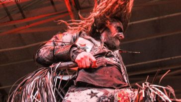 Rob Zombie performs on stage