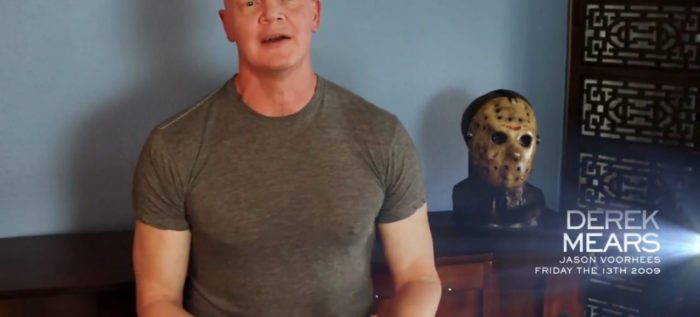 Derek Mears, credited as “Jason Voorhees” for “Friday the 13th” (2009), gives an interview for the series, "Behind the Monsters."