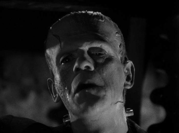 Frankenstein's Monster shedding a tear