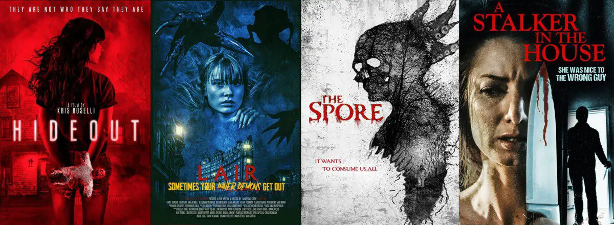 Hideout, Lair, The Spore, and A Stalker in the House posters