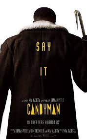 Movie poster for Candyman, candidate for best horror film of 2021