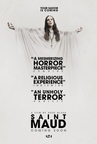 Movie poster for Saint Maud, candidate for best horror film of 2021
