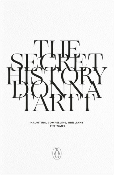 Cover for the 25th anniversary edition of Donna Tartt's The Secret History.