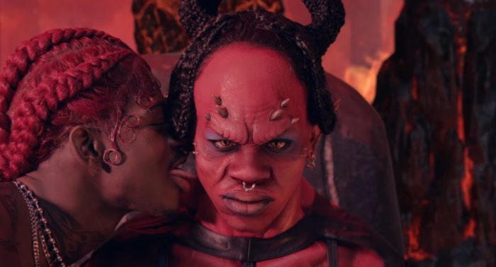 Lil Nas X licks the devil's right cheek