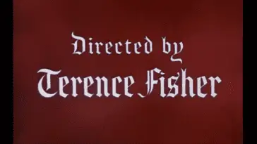 Intro credits showing that the film in question was directed by Terence FIsher