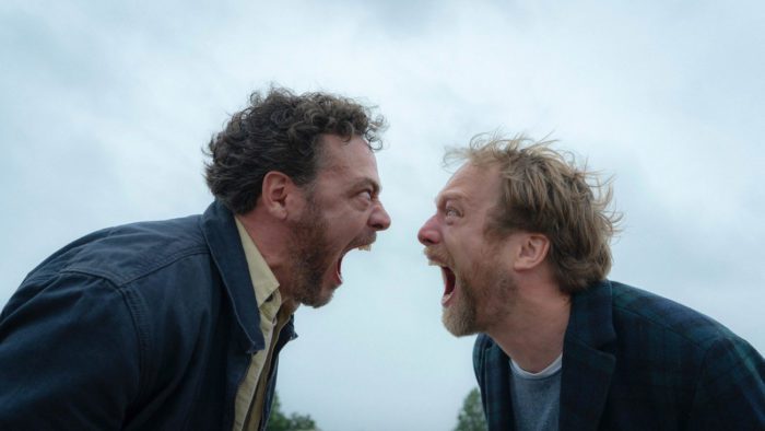 Patrick and Bjørn scream in each other's faces in Speak No Evil