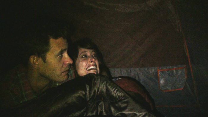 A couple gets terrorized in their tent by bigfoot in Bobcat Goldthwait's Willow Creek