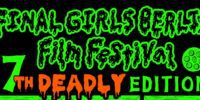 The grisly designed banner for Final Girls Berlin Film Festival