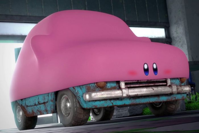 kirby partly absorbs and covers an old rusty car