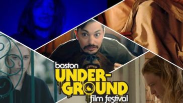 The 22nd Boston Underground Film Festival Days 3 and 4 featuring (clockwise from top left) Lvx Æterna, Hypochondriac, Vortex, Nitram, and Watcher.