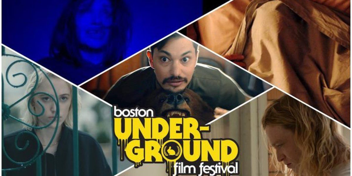 The 22nd Boston Underground Film Festival Days 3 and 4 featuring (clockwise from top left) Lvx Æterna, Hypochondriac, Vortex, Nitram, and Watcher.