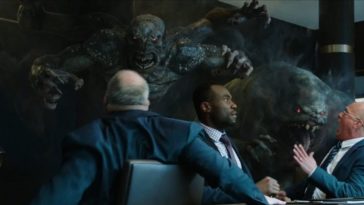 Demons attack a board meeting in Shazam!